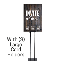 Dark Wood Invite A Friend Invitation Station 