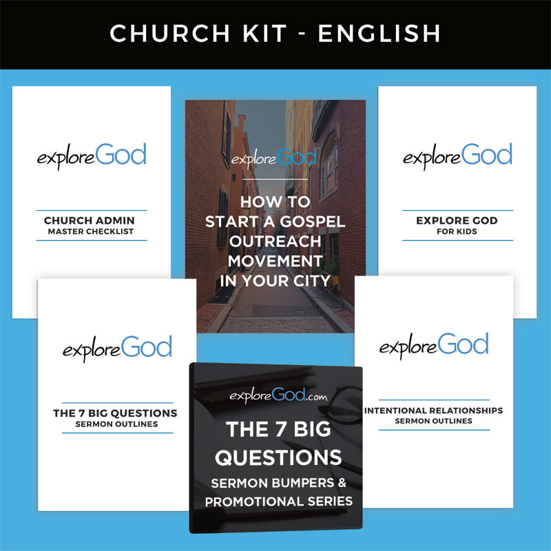Campaign Kits, You're Invited, Explore God English Church Kit