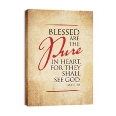 Red Script Matt 5:8 