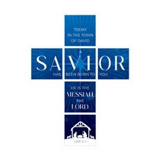 Mod Christmas Savior Cross Set 