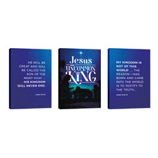 Jesus Uncommon King Triptych 