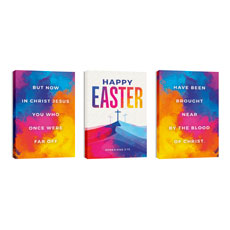 Colorful Easter Crosses Triptych 