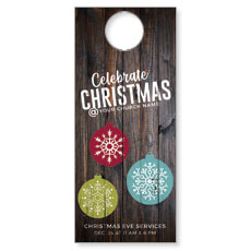 Dark Wood Christmas Ornaments 