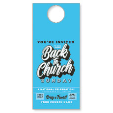 Back to Church Sunday Celebration Blue 