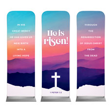 Easter At Mountains Triptych 