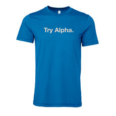 Try Alpha Good News  T-shirt XLarge 