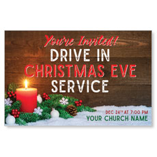 Drive In Christmas Candle 