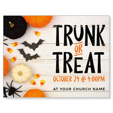 Trunk or Treat White Wood 