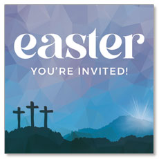 Easter Mosaic Crosses Invite 