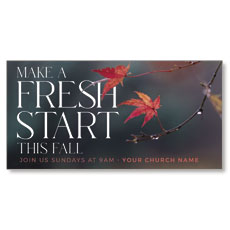 Fresh Start Red Leaves 