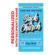 Back to Church Sunday Celebration Blue 