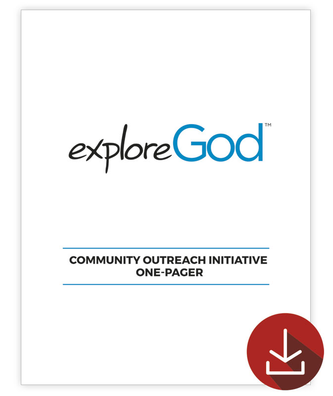 Training Tools, Encouragement, Explore God Community Outreach Initiative One Paper