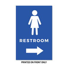 Women's Restroom Blue 