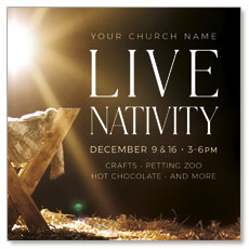 Live Nativity Manger 