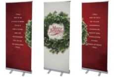 Merry Christmas Wreath Triptych 