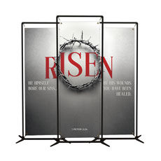 Red Risen Crown Triptych 